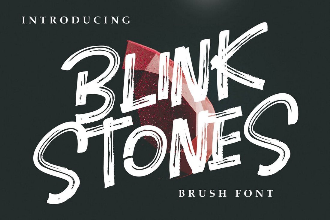 Blink Stones - Creative Brush Font