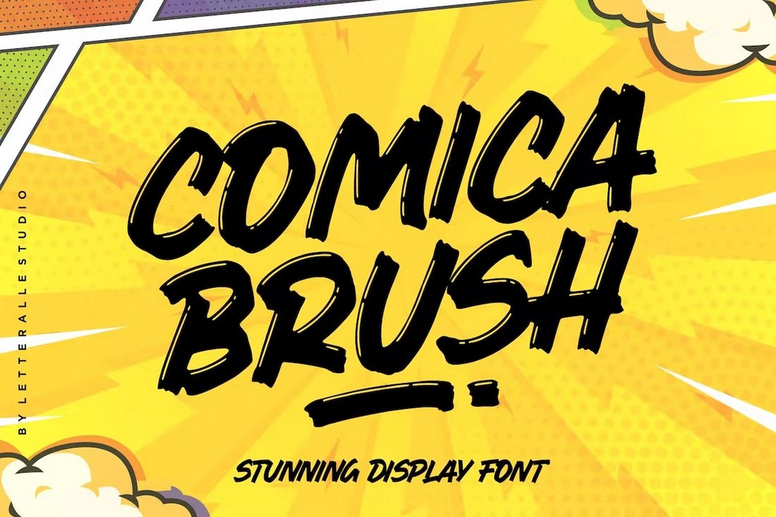 Comica Brush - Comic-Style Brush Font