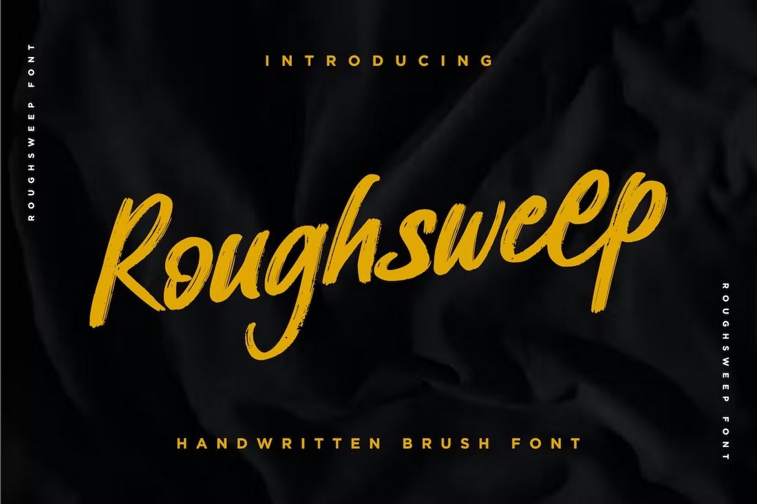 Roughsweep - Handwritten Brush Font