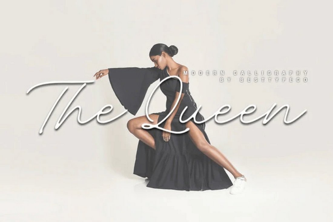The Queen - Free Calligraphy Font