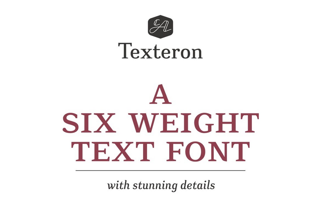 CA Texteron - Classic Serif Font