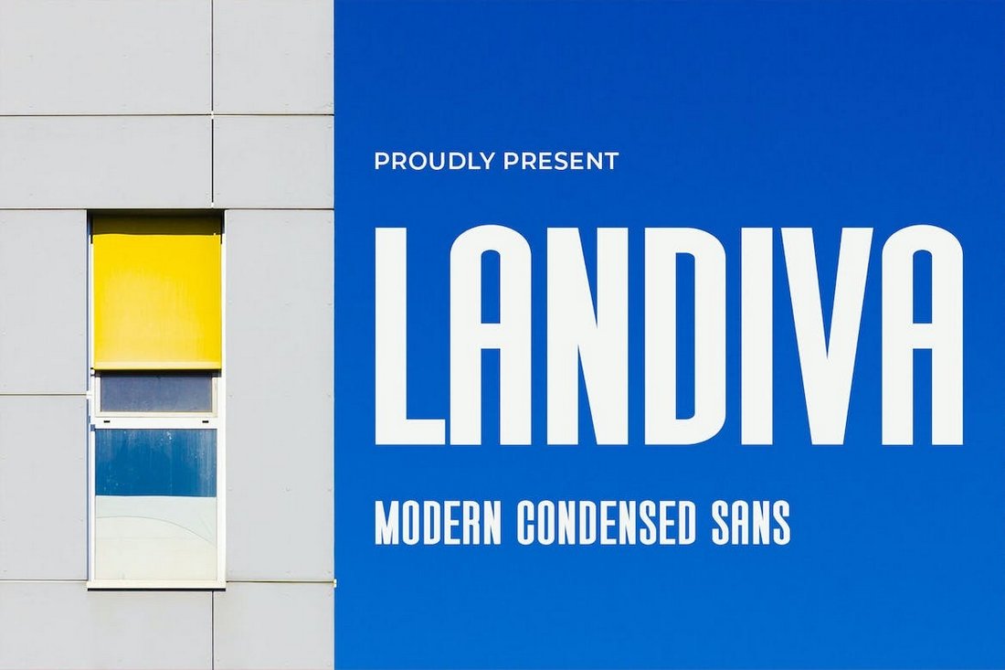 Landiva - Modern Condensed Font for Book Covers