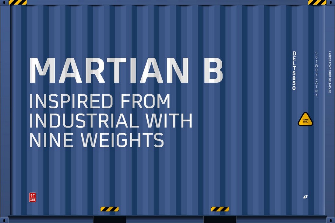 Martian B - Industrial Title Font Family