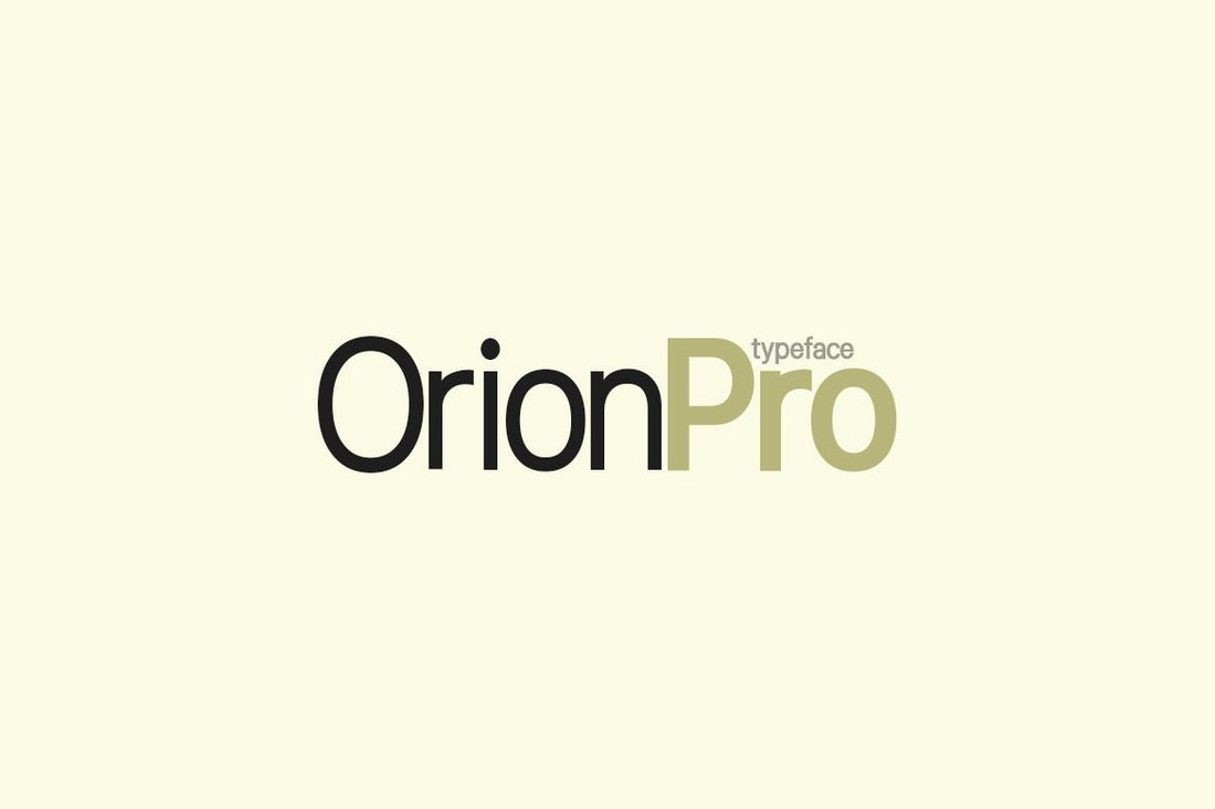 Orion Pro - Modern Fonts for Books